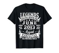 Legends Were Born in June 2013 Vintage 12th Birthday Boys T-Shirt
