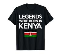 Legends Were Born In Kenya Kenyan Flag Pride Roots T-Shirt