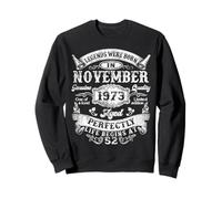 Legends Were Born in November 1973 Vintage 52nd Birthday Men Sweatshirt