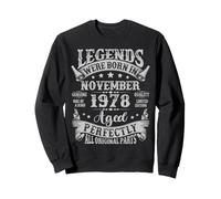 Legends Were Born in November 1978 Vintage 47th Birthday Men Sweatshirt