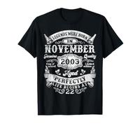Legends were Born in November 2003 Vintage 22nd Birthday Men T-Shirt
