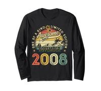 Legends were Born in November 2008 Vintage 17th Birthday Boy Long Sleeve T-Shirt