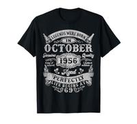 Legends Were Born In October 1956 Vintage 69th Birthday Men T-Shirt