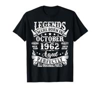 Legends were Born in October 1962 Vintage 63rd Birthday Men T-Shirt