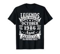 Legends were Born in October 1986 Vintage 39th Birthday Men T-Shirt