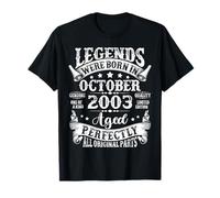 Legends were Born in October 2003 Vintage 22nd Birthday Men T-Shirt