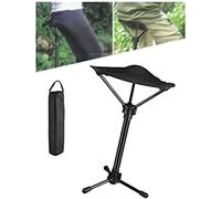 LegendTech Portable Telescopic Stool - Lightweight Folding Chair For Camping & Fishing - Height Adjustable, Single Leg Tripod Seat - Foldable & Compact Design