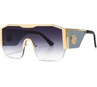 LegendTech Retro Big Frame Men's Sunglasses 100% UV Protection Fashion Ladies Sunglasses,B