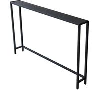 Slim Console Tables Depth 15CM, Tall Sofa Side Tables Entrance Table Hallway Table Behind Sofa Table for Home Living Room Decor(Size:100 * 15 * 75CM,Color:Black)
