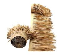 LegendTech Tiki Thatch Roof Simulation Thatch Tile Fake Straw Artificial Plastic Palm Thatch Roll 1m/3m/5m/10m Fire Retardant Anti-Aging for Outdoor Roof Tiki Bar Garden Patio Decor(Size:1m/3.2ft)