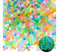 LEGENTLISUR 1000Pcs Glow in The Dark Acrylic Pony Beads for Jewelry Making Bulk Small Neon Beads for Bracelets Hair Braiding Necklaces Making