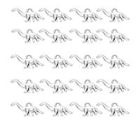 LEGENTLISUR 20 Pieces Vintage Dinosaur Charms Animals Styles Antique Silver Tibetan Charms for Necklace Bracelet Earring Craft Making(Antique Silver)