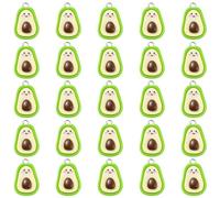 LEGENTLISUR 30 Pieces Cute Avocado Charms Avocado Pendant Fruit Pendants Imitation Avocado Charms for Jewelry Making for Necklace Bracelet Earring Craft Making(Lawn Green)