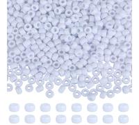 LEGENTLISUR 500 Pieces White Plastic Craft Beads Solid Color Pony Bead for Friendship Bracelets Key Chains Jewelry Making Projects