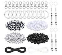 LEGENTLISUR 588Pcs Soccer DIY Beaded Keychain Making Kit with Pony Letter Beads Key Chain Kit Acrylic Beads for Keychain Making Craft Supplies Bag Decorations Party Favors Gifts