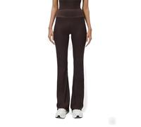Leger Simone Pants- Women's Leggings with Ribbed Structure - Figure-Hugging fit - Flared Pants Made of Stretch Material - Women's Fashion - by Lena Gercke - Sizes 34-44 Dark Brown