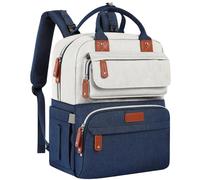 Legestori Diaper Bag Backpack, Baby Girl Diaper Bag with Insulated Pockets and Stroller Straps, Blue, L, Casual