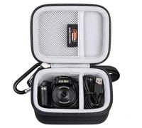 Legestori Mini Keychain Camera Hard EVA Case for KODAK/HOTU/FLATIC/Mhaohuofu/DOLLRANK Mini Digital Cameras Storage Bag with Mesh Pocket & Carabiner Protective Box (Case Only)