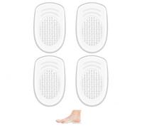 LeGeYo Pack of 4 Silicone Heel Pads, Heel Cushion with Light Raise for Shoes, Comfort Insoles for Trainers, Boots, Casual Shoes and Selected Pumps