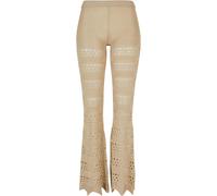 Legging flared knit to crochet woman Urban Classics Beige XL