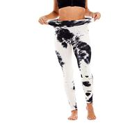 Legging for Women UK Plus Size Honeycomb Jacquard Bubble Tie Dye Print Peach Butt New Yoga Pants Fashion Elastic Seamless Slim High Waist Hip Lift Tummy Lounge Pant Casual Gym Sport Daily Tights Sales