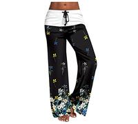 Legging for Women UK Plus Size Side Pockets Solid with Ink Tie Dye Printed Yoga Pants Loose Casual Comfortable Thin Elastic Waist Trousers Pilates Fitness Running Vacation Outdoor Shapewear Sales