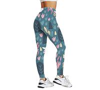 Legging for Women UK Plus Size Tie Dye Colorful Printed Design Seamless Yoga Pants Fashion Trend Thin Slim Tights Pants Summer High Waist Hip Lift Fitness Outdoor Workout (240209 A-Light Blue, XXL)