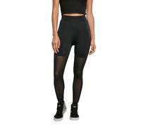 Legging high waist woman Urban Classics Tech Mesh Noir XS