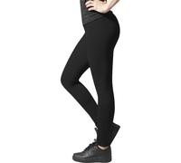 URBAN CLASSICS Basic Jersey Leggings for Women, Slim Fit Skinny Leggings, Classic Black Leggings for Workout, Yoga, Gym and Lounging, 100% Jersey Cotton, Colour: Black, Size: 3X-Large