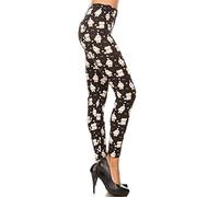 Leggings Depot Capri REG/Plus Fashion Print Leggings Capri BAT1 - Multicoloured - 3X/5X