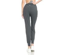 Leggings Depot Women's ActiveFlex Jogger Yoga Pants with Pockets Athletic Sweatpants, Charcoal, XL