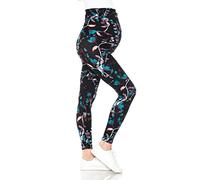 Leggings Depot Women's Maternity Leggings Over The Belly Pregnancy Casual Yoga Tights, Vine Charm, XL