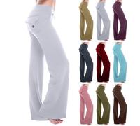 Leggings for Women UK Flared Yoga Pants Stretch High Waisted Office Long Trousers Plus Size Women's Fashion Business Leisure Elegant Yoga Pant Leggings Joggers,Fitness,Gym,Sports and Work