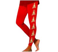 Leggings For Women Uk Leggings Yoga Pants For Women Going Out Night Women's Christmas Printed High Waist Tights Hip Lifting Exercise Yoga Pants No See Through For Gym