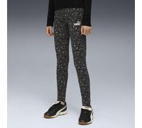 PUMA Essentials Graphic Animal Print Leggings Youth, Black, size 7-8 Youth