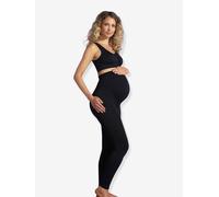 Leggings with Integrated Belly and Back Support for Maternity, by CARRIWELL black