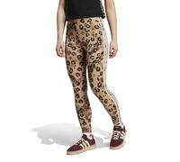 Leggings with Leopard 3-Stripes Beige Print