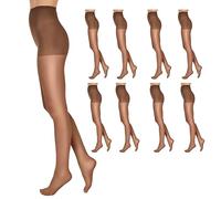 L'eggs womens Everyday Regular Pq0j95 8 Pairs Pantyhose, Suntan, Queen US