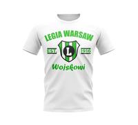 Legia Warsaw Junior Established Football T-Shirt in White | Size: 7-8 Years Legia Warsaw White 7-8 Years