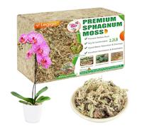 Legigo 1kg Sphagnum Moss for Plants- 40L Natural Long Fibers Orchid Moss