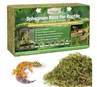 Legigo 600g Sphagnum Moss for Reptile- Natural Reptile Moss Terrarium Moss Substrate, Snake Tank Moss Reptile Bedding for Snake, Gecko, Ball Python, Frog and Orchids Plants