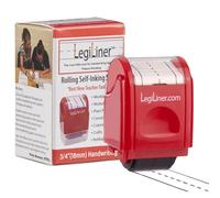 LEGILINER- 3/4" Dashed Handwriting line, Rolling, self-Inking Stamp. Handwriting Practice Tool for Teachers/OT’s/Homeschool/Special Ed. Pre-K/Kindergarten/1st Grade Size.