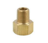 Legines Brass Inverted Flare Fitting,Brake Line Adapter, Male Connector, 5/16" Tube OD x 1/8" NPT Male, Pack of 2