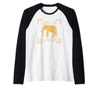 Legio V Alaudae Elephant Emblem Roman Legion Raglan Baseball Tee