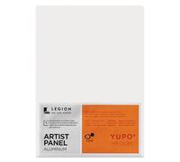 Legion Artist Panel, 1/8" Composite Brushed Aluminum with YUPO Medium 200gsm Paper, 5 x 7 inches for Dry Media