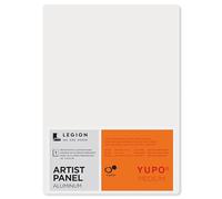 Legion Artist Panel, 1/8" Composite Brushed Aluminum with YUPO Medium 200gsm Paper, 5 x 7 inches for Wet Media