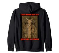 Legion is my name, for we are many Satan Lucifer Wicca Devil Zip Hoodie