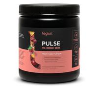 LEGION Pulse Pre Workout Supplement - All Natural Nitric Oxide Preworkout Drink to Boost Energy, Creatine Free, Naturally Sweetened, Beta Alanine, Citrulline, Alpha GPC (Caffeinated Fruit Punch)