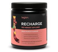 LEGION Recharge Post Workout Supplement - All Natural Muscle Builder & Recovery Drink with Micronized Creatine Monohydrate. Naturally Sweetened & Flavored, Safe & Healthy (Fruit Punch, 50 Serving)