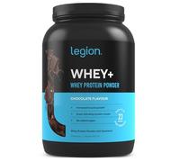 LEGION Whey+ Whey Isolate Protein Powder from Grass Fed Cows - Non-GMO, Lactose Free, Sugar Free, Natural Whey Protein Isolate, 30 Servings (Chocolate)